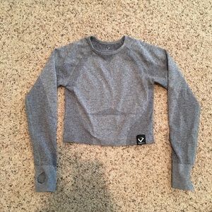 Crop compression long sleeve
